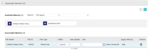 Associate Memory pane